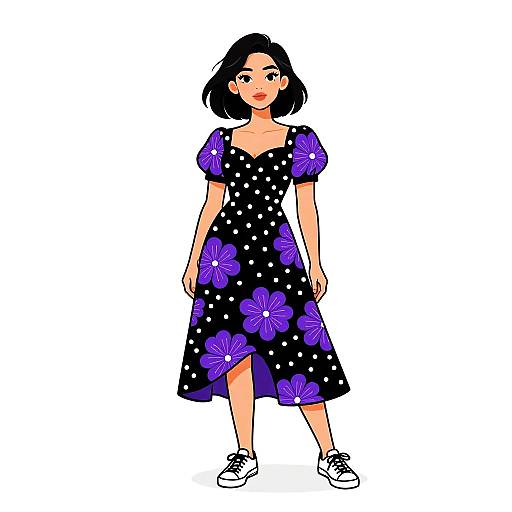 Vintage Polka Dot Dress with Modern Flair