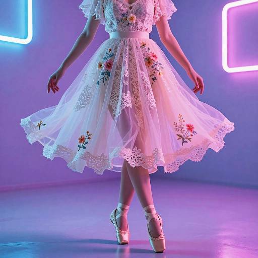 Photoreal Neon Pastel Girly Fashion