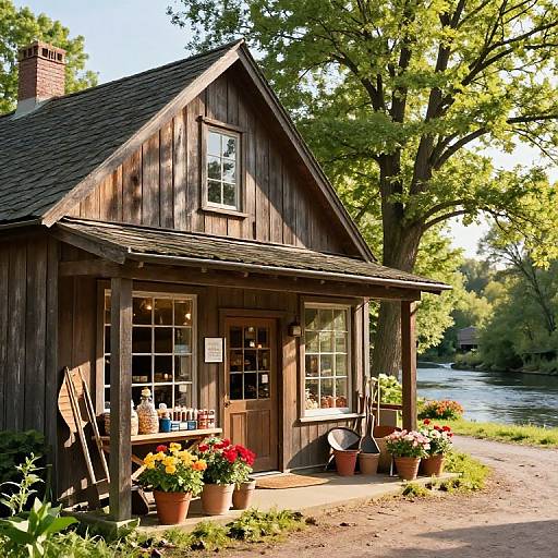 Rustic Riverside Feed and Seed Store