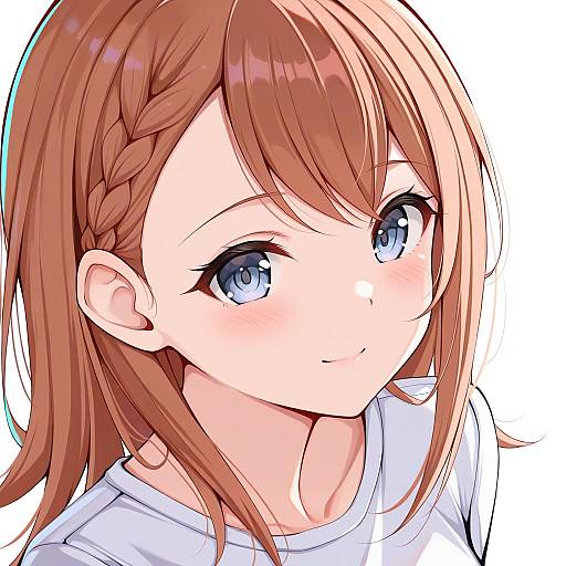 Illustration of Hanasato minori, project sekai in the style of Catnnn