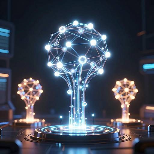 Futuristic Neural Networks Visualization