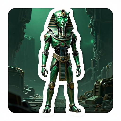 Sci-Fi Egyptian Skeletal Character