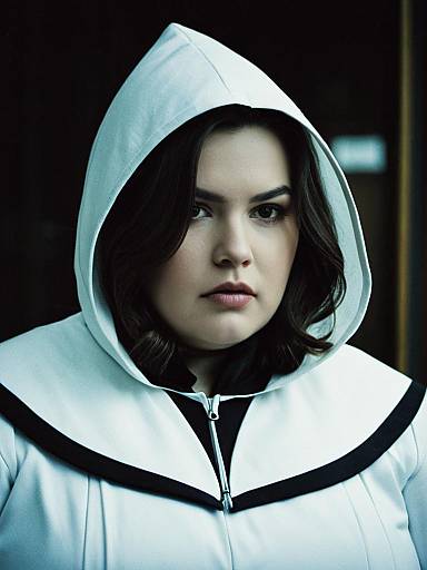 Cinematic Plus Size Woman Portrait