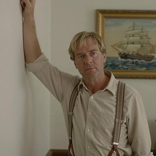 Middle-Aged Man in Indoor Setting