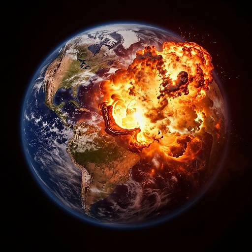 Supermassive Nuclear Explosion Beneath Earth