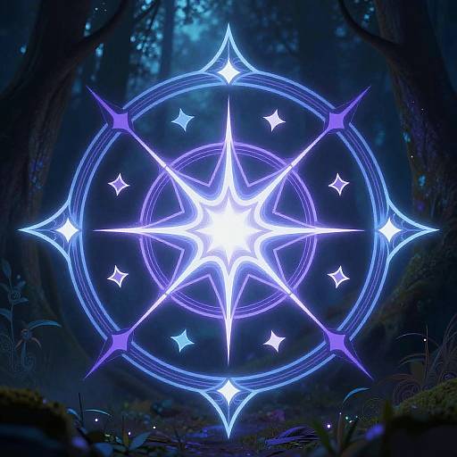 Glowing Mystical Dingbat Symbols