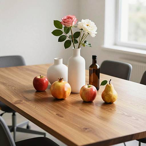 Bauhaus Woodcut Still-Life Scene