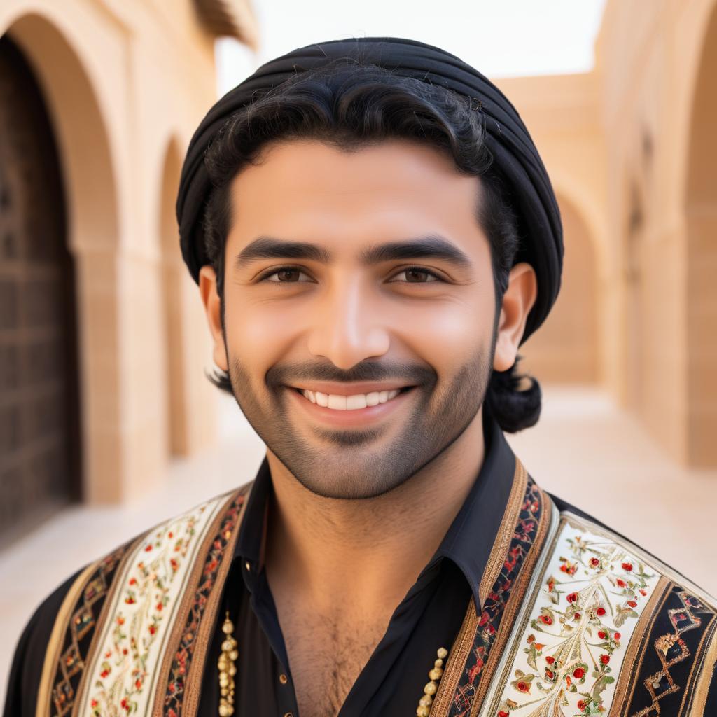 Charming Middle Eastern Man Portrait