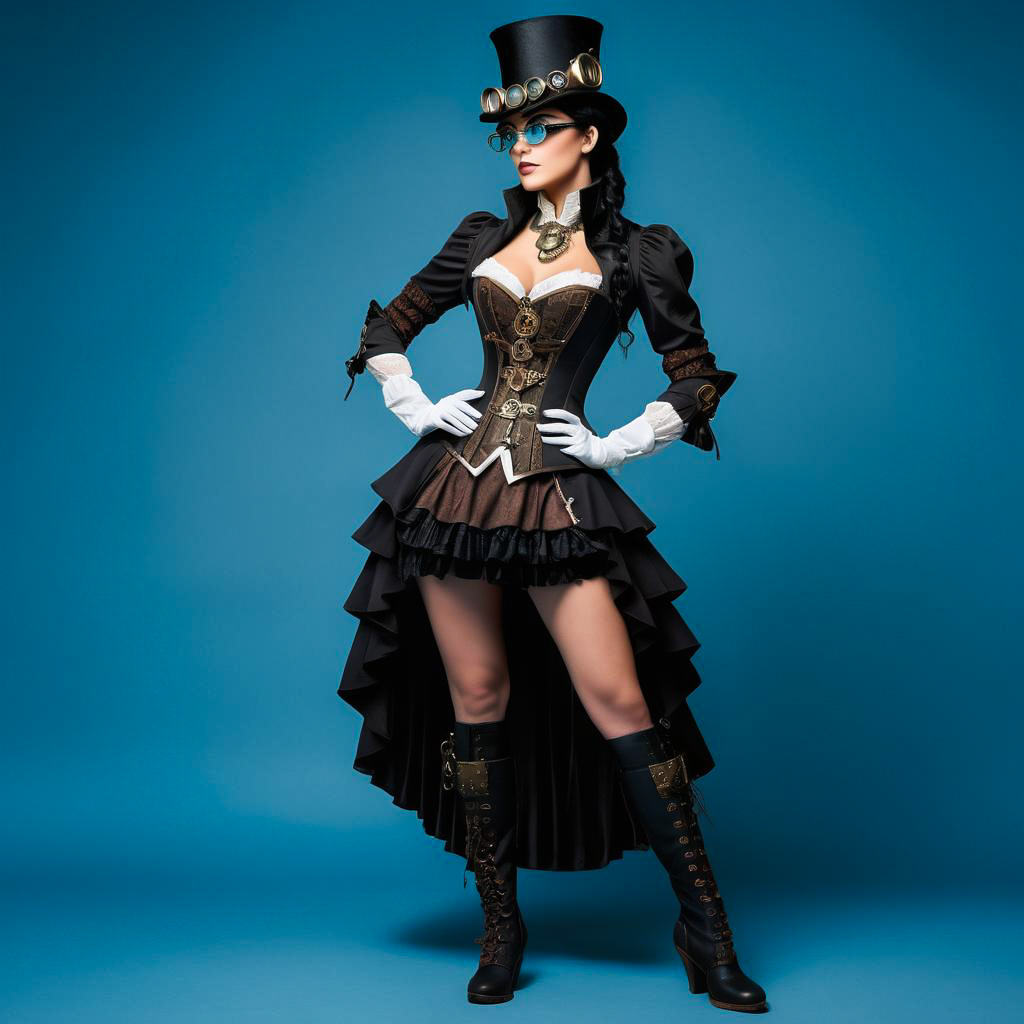 Elegant Steampunk Noblewoman Portrait