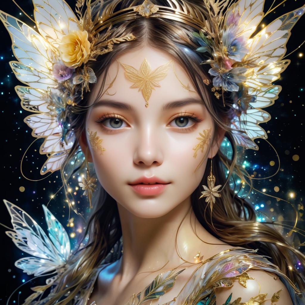 Charming Fairy Portrait with Magical Details