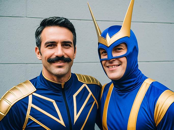 Sportacus Costume Adult Face Swap