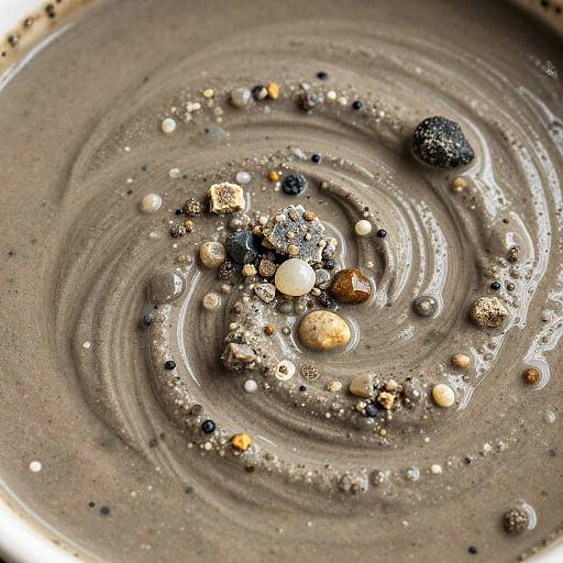 Macro Close-Up of Mineral Slurry