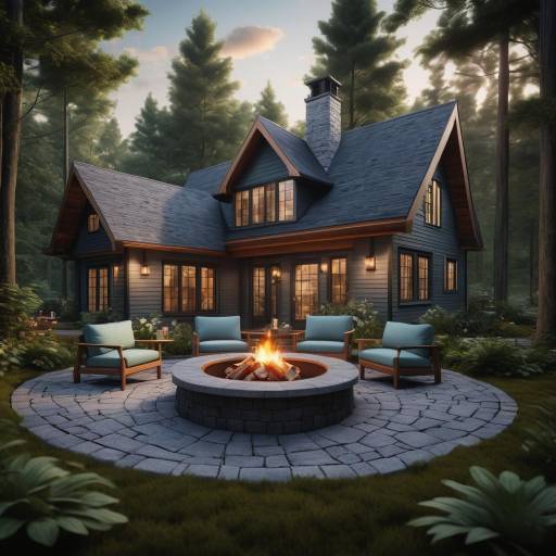 Charming Forest Cottage with Cozy Fire Pit Charming Forest Cottage with Cozy Fire Pit