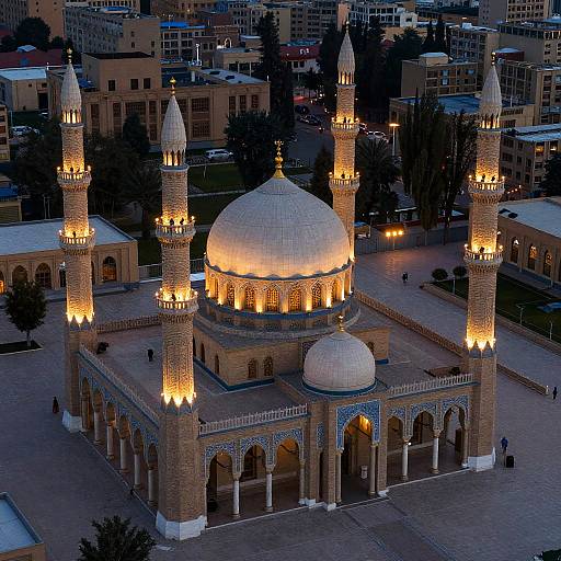 Bird's Eye View of Grand Baghdad Mosque