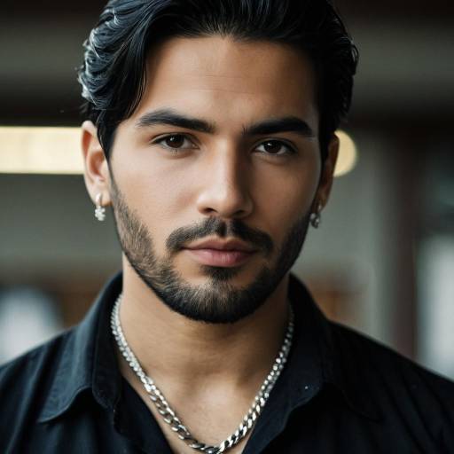 Stylish Gangster Male Portrait in Focus