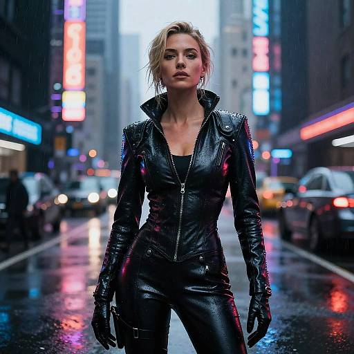 Courtney Faulk in Cyberpunk City