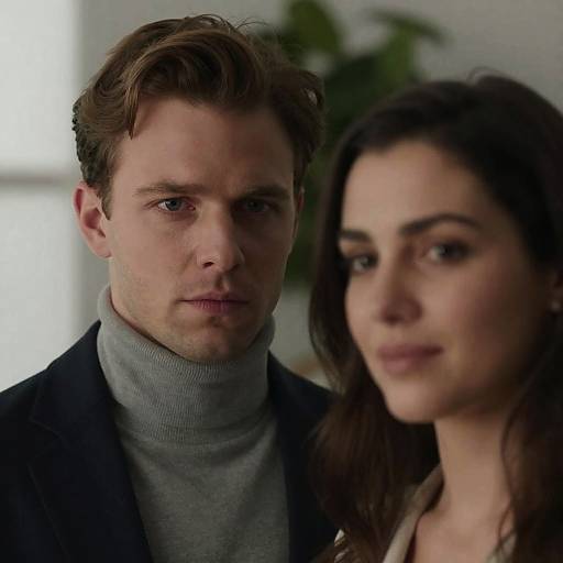 Intimate Close-Up of a Couple