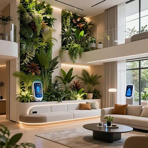 Futuristic Biophilic AI Apartment Design