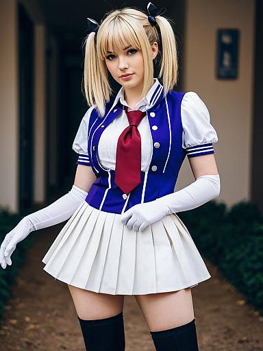 Lifestyle costume photo of Aki rosenthal (1st costume). Cosplay clothes