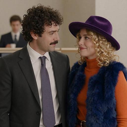 Candid Portrait of a Stylish Couple