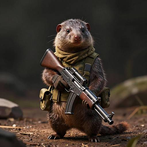 Realistic Band Mongoose Soldier