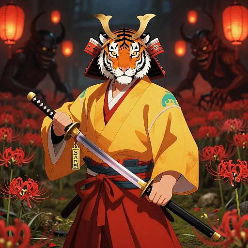 Shogun Tiger Demon-Slayer in Higanbana