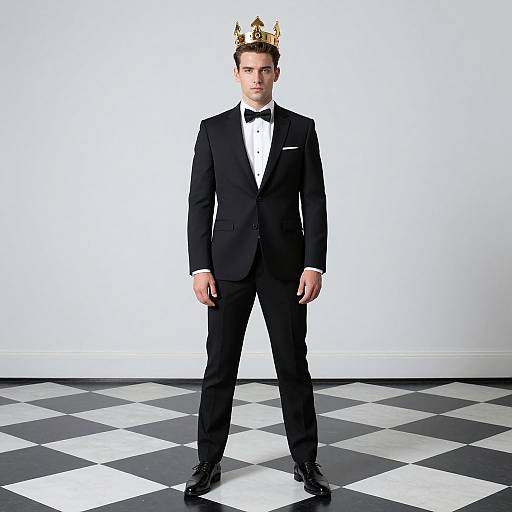 King of Spades in Royal Attire