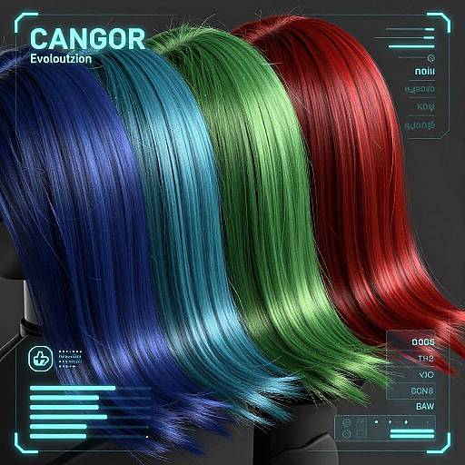 AI Hair Color Evolution Sequence