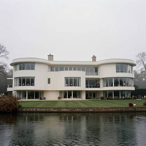 Midcentury Modern Mansion by Water