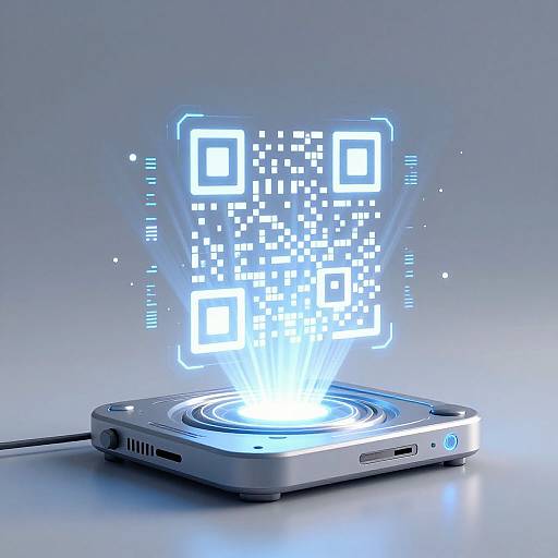 Futuristic AI Holographic QR Generator