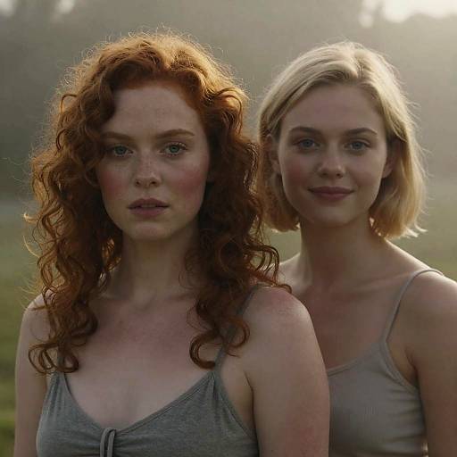 Cinematic Portrait of Two Women