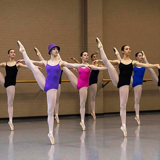 Dynamic Ballet Performance with Colorful Dancers