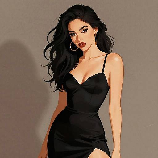 Erotic Woman Illustration Fusion Art