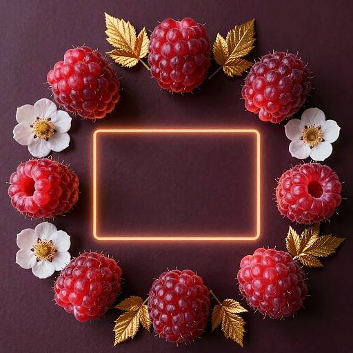 Light Painting Boysenberries with Floral Accents