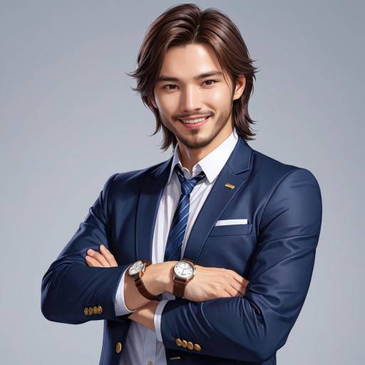 Confident Asian Male in Formal Attire