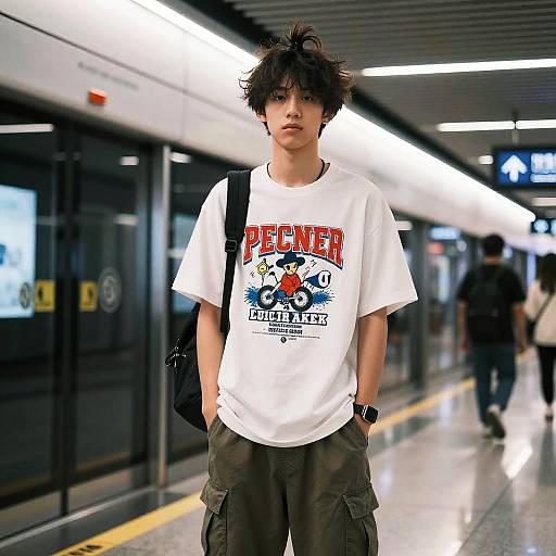 Messy Top Knot Teen Fashion Shoot