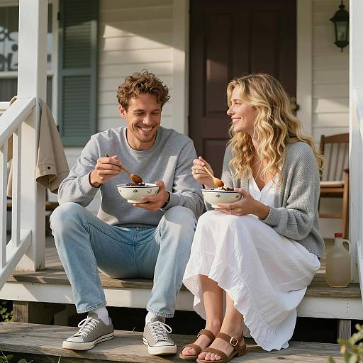 Warm Moments on a Cozy Porch