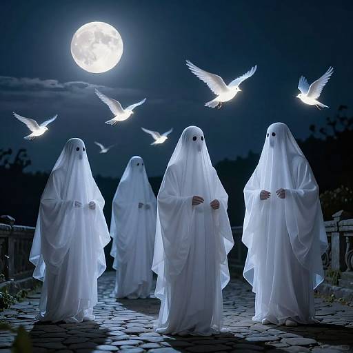 Ethereal Ghosts and Luminous Birds