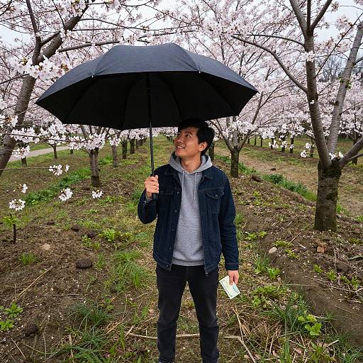 Drone View of Cherry Orchard Serenity