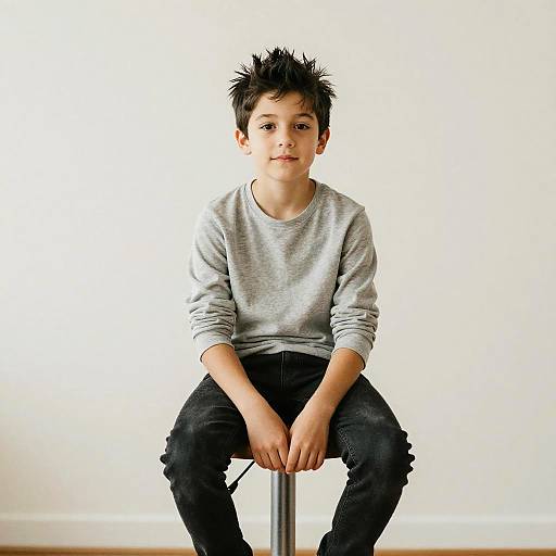 Preteen Boy Studio Portrait