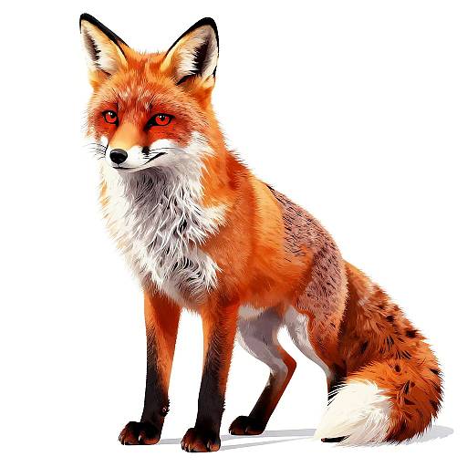 Vaporwave Fox Illustration Art