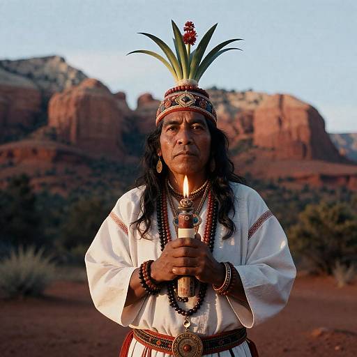 1998 Sedona Ayahuasca Shaman Portrait