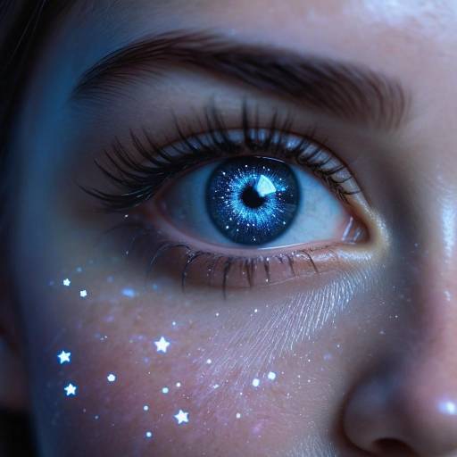 Captivating Cosmic Eye Portrait