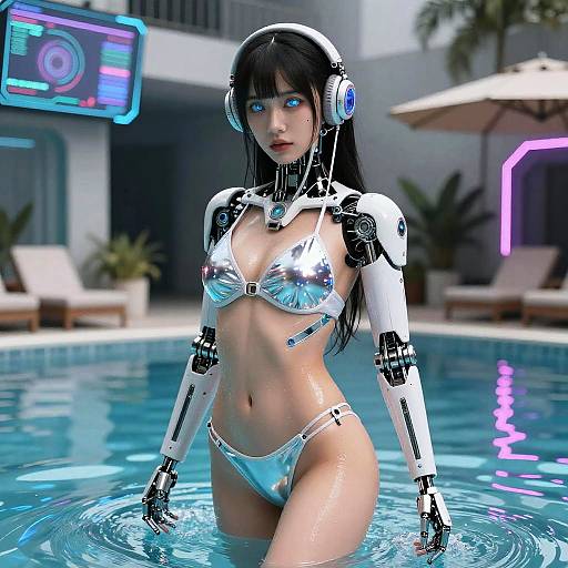 Cybernetic AI Girl by Neon Pool