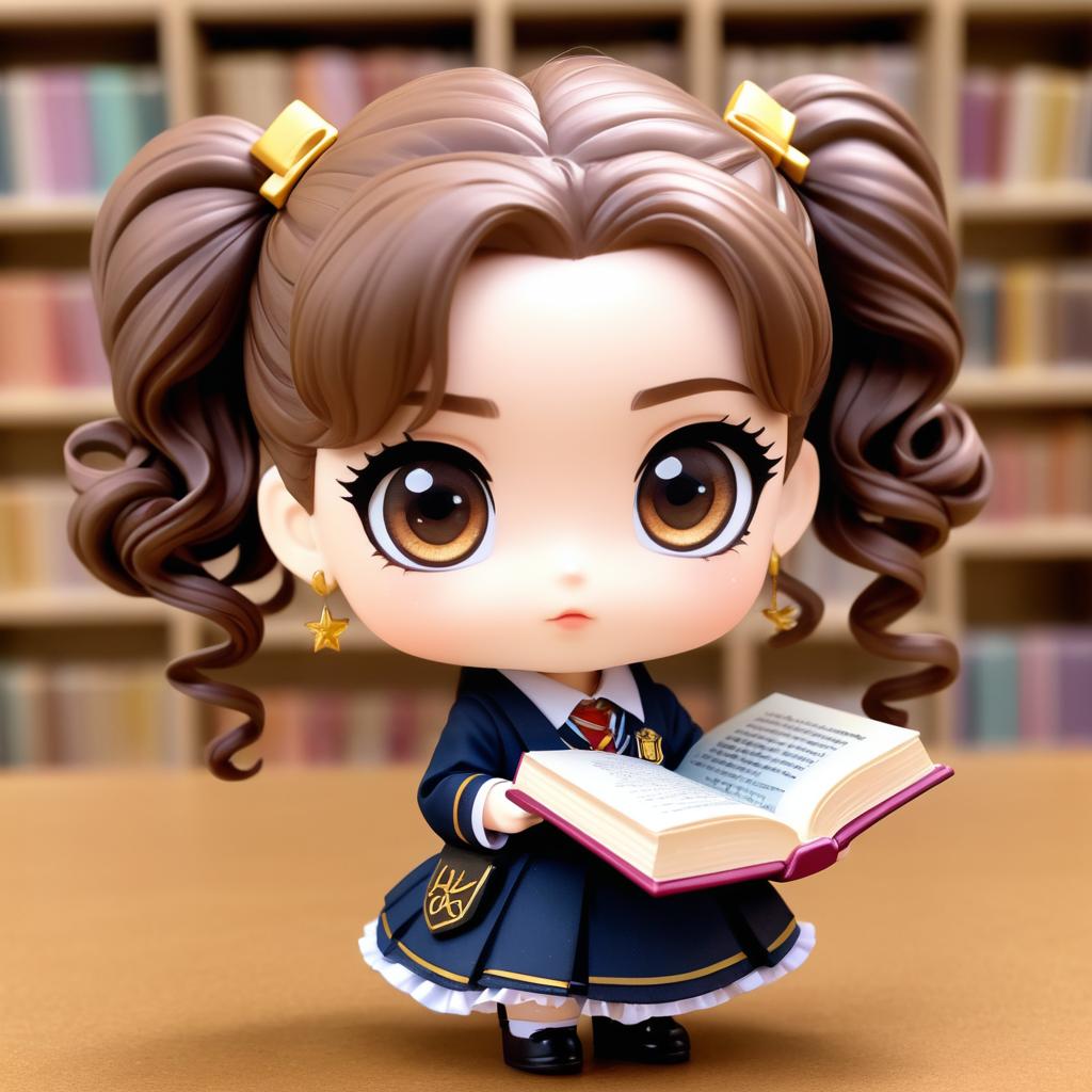 Chibi Hermione Granger in Book Club Uniform