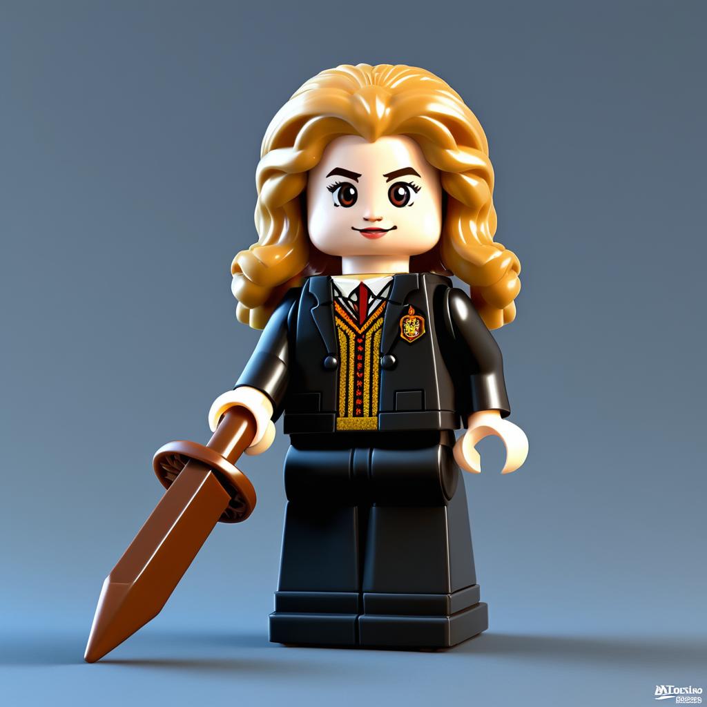 Vintage Style LEGO Hermione Granger Figure