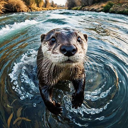 Curious Otter in Bubbling River
