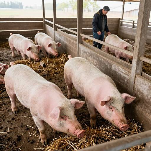 Outdoor Pig Livestock Agriculture Setup