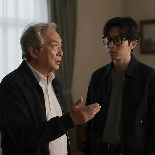 Intense Dialogue in a Dim Room