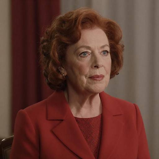 Elegant Portrait of a Red-Haired Woman